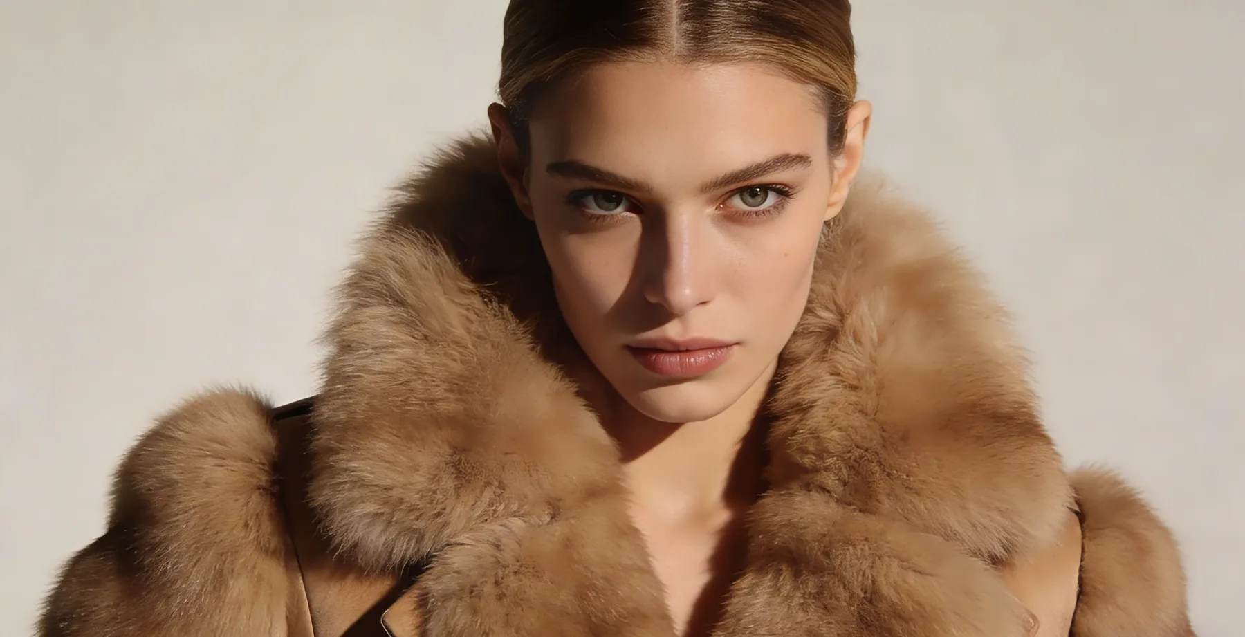JE.CHER faux fur styling detail