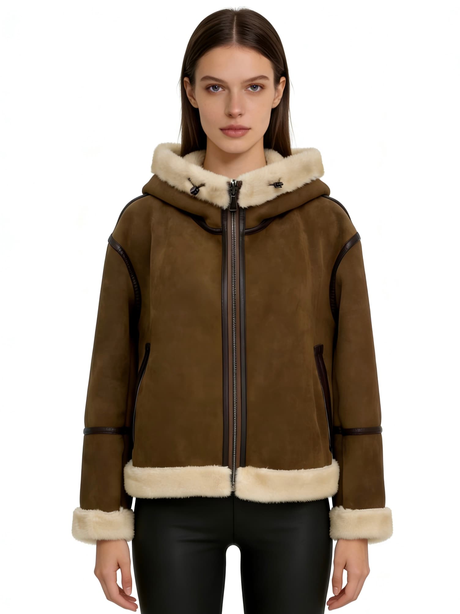 Brown Shearling Jacket