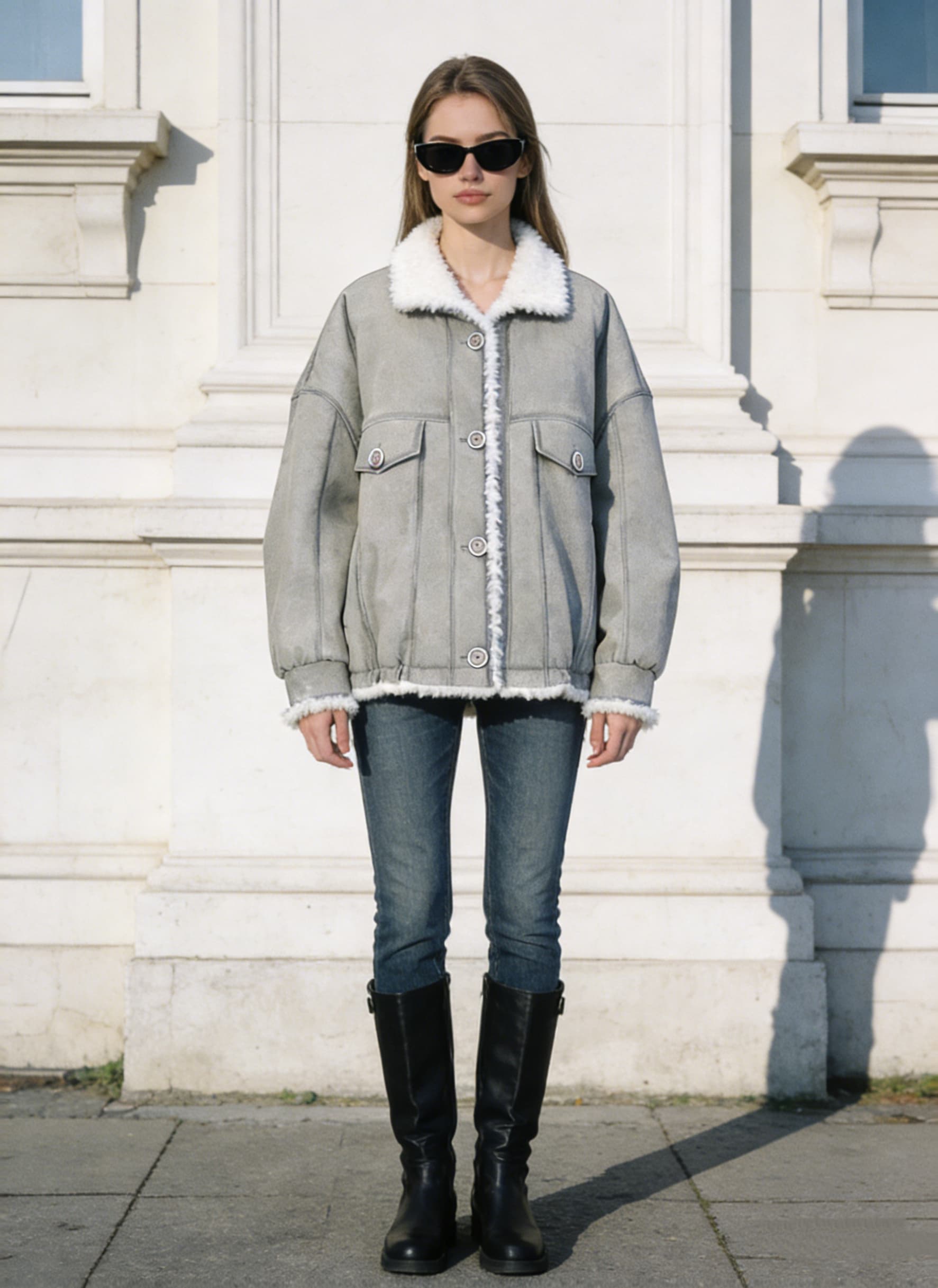 Denim Reversible Coat