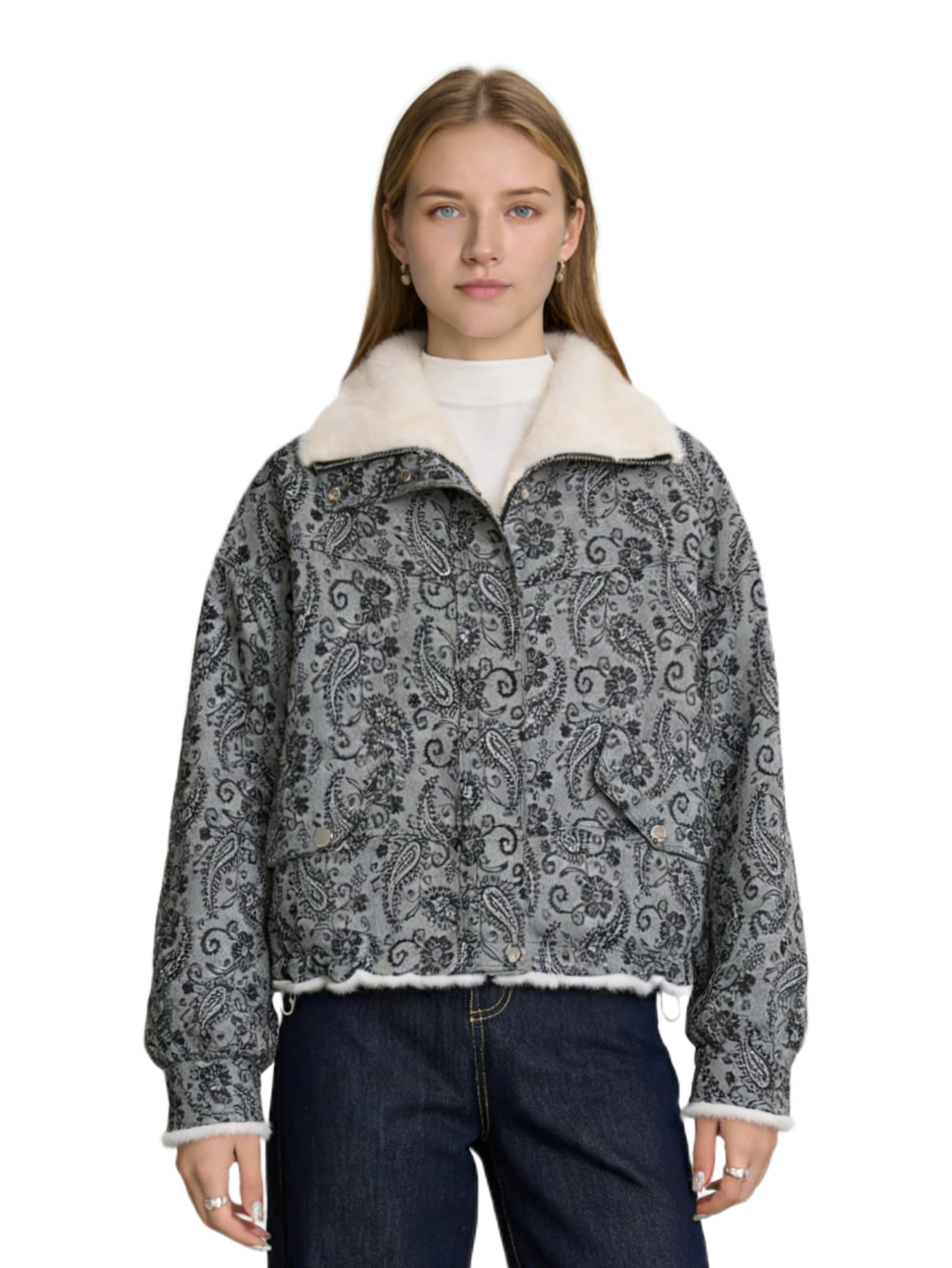 Paisley Reversible Coat JC5532