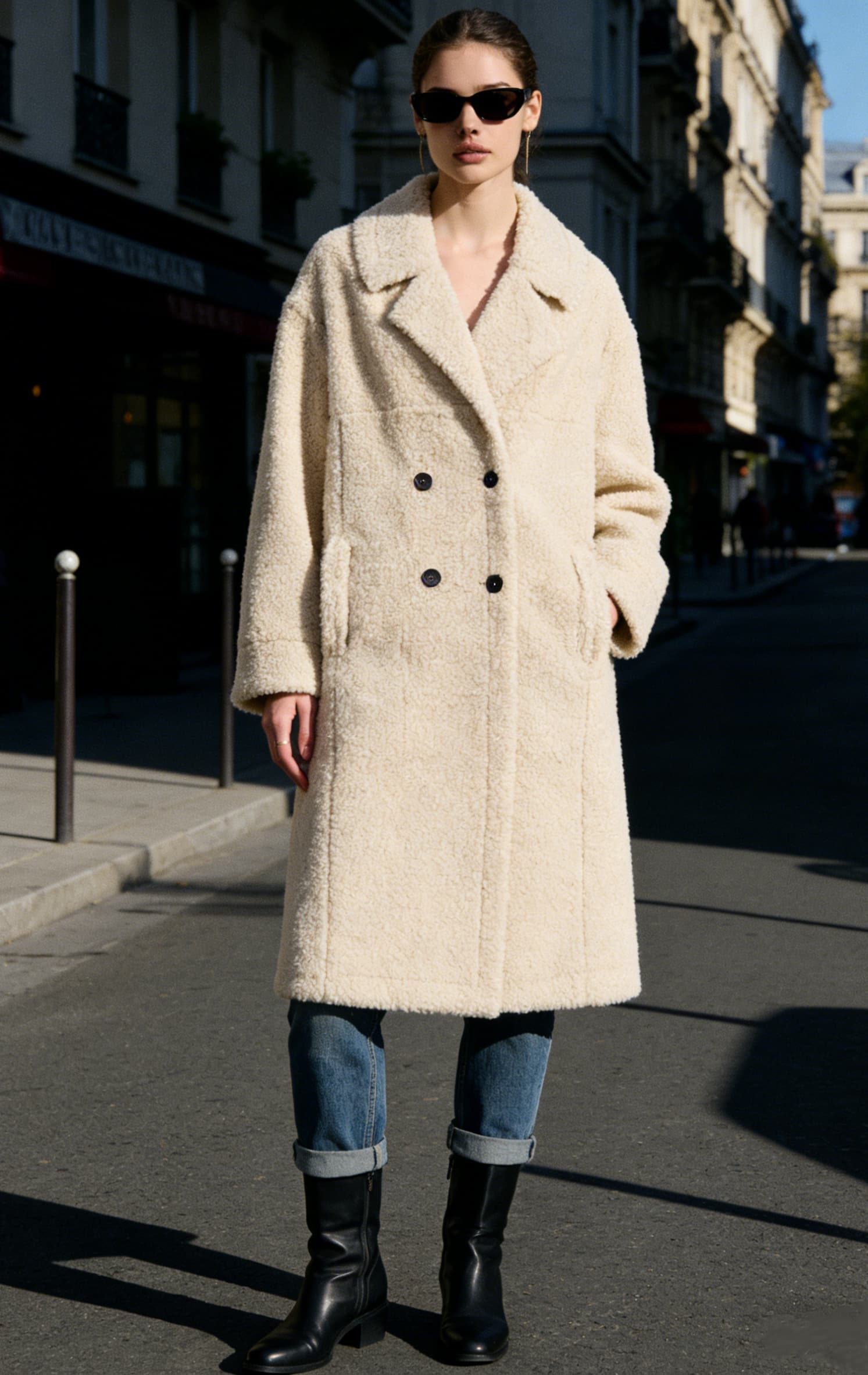 Cream Plush Midi JC8666