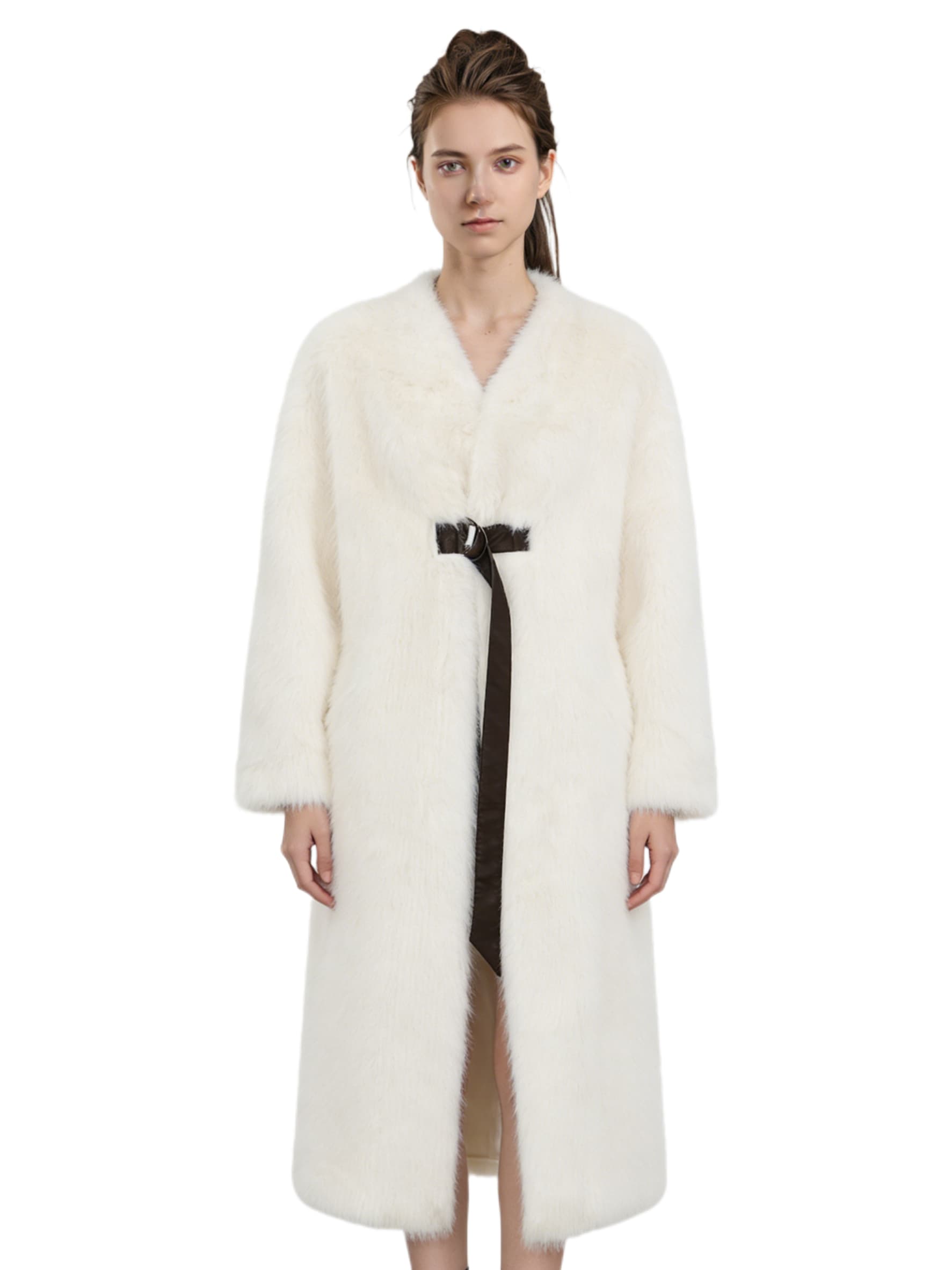 White Short Fur Jacket JC8978