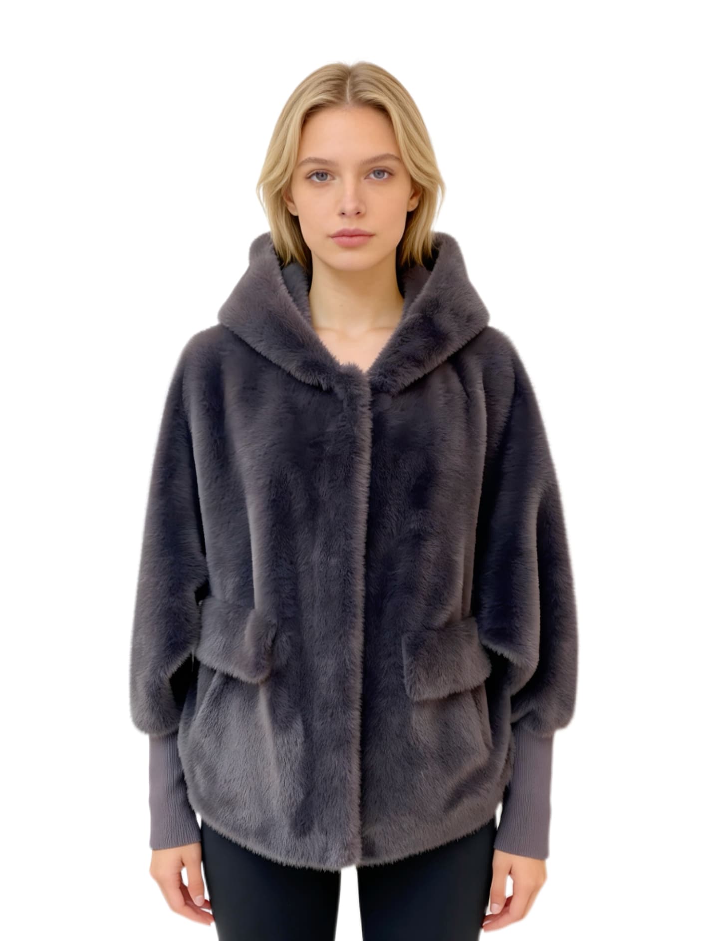 Iron Gray Fur Jacket